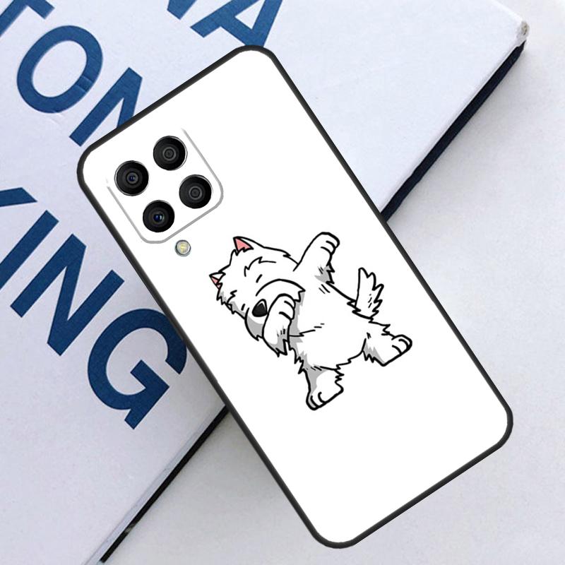 Cartoon Westie Dog For Samsung Galaxy M16 M06 M33 M13 M35 M53 M11 M21 M31 M55 M15 M14 M34 M54 M12 M32 M52 Case