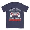 Video Game Funny Gamer Valentines Day TShirt Unisex  Funny Pure Cotton Tees Round Neck Short Sleeve T Shirt 6XL Clothes