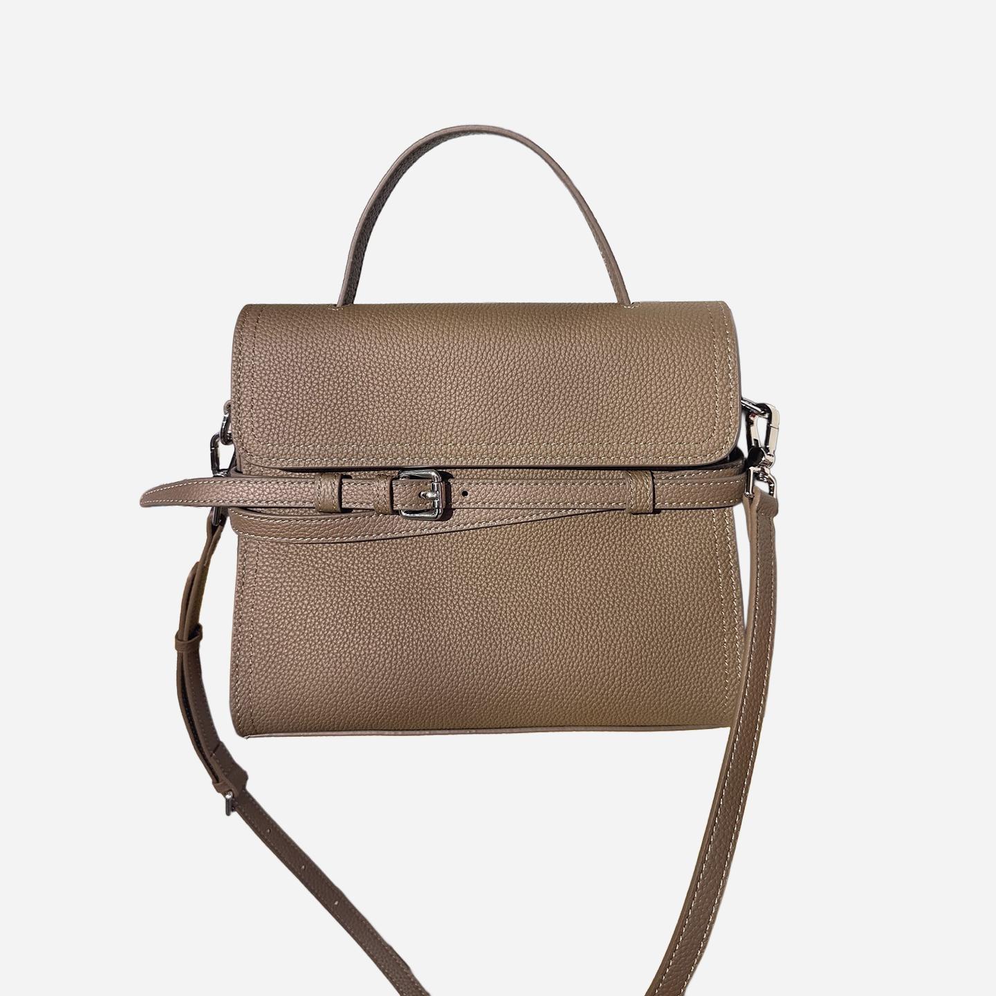 

MENDY In Handbag Women s Work Commuter Bag Genuine Leather Top-Handle Bag Belted Shoulder Bag Hand Bag Ladies Designer