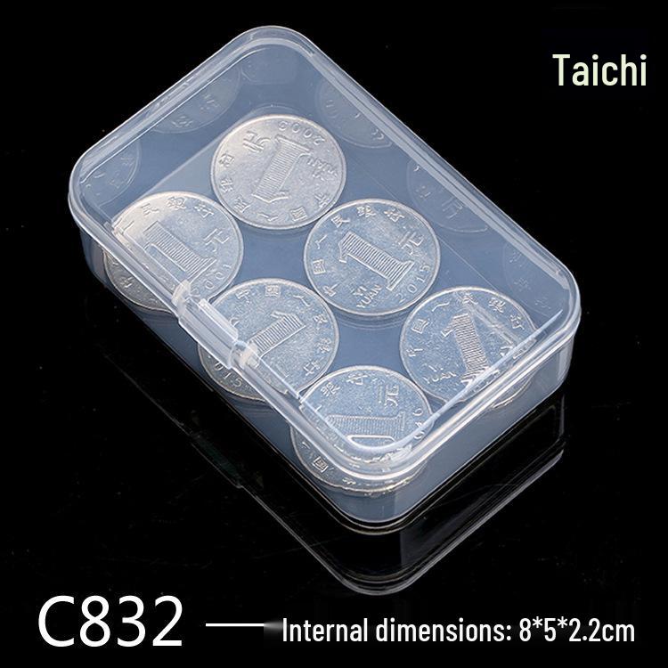 Rectangular Transparent Plastic Storage Box for Accessories and Screws