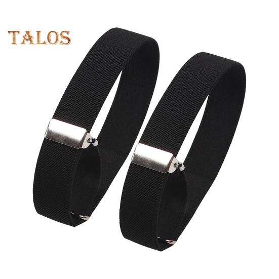 1 Pair Unisex Armband Adjustable 2.5CM Width Solid Color Leg Strap Elastic Shirt Sleeve Holder Arm Cuffs Bands Party Wedding Clothing Accessories