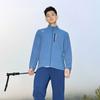 Skechers Lightweight Stand Collar Zip Comfortable Long Sleeve Jacket Men Jackets Indigo P225M100-0479