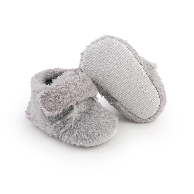 Infant Warm Cotton Shoes: Cozy 0-1 Year Furry Indoor Walking Shoes 7111