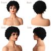 Wig Short Curly Wigs Synthetic Hair Wigs for Black Women, Short Curly Afro Wigs with Bangs Natural Curly Cosplay Party Daily Use