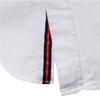 Men's Slim Fit Cotton Linen Long Sleeve Shirt - Casual Japanese Fashion, Solid Color, Spring/Summer (US Size)