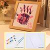 Couple Handprint Frame DIY Kit: Commemorative Gift for Male and Female Best Friends or Girlfriend. Perfect for Qixi or Special Occasions.