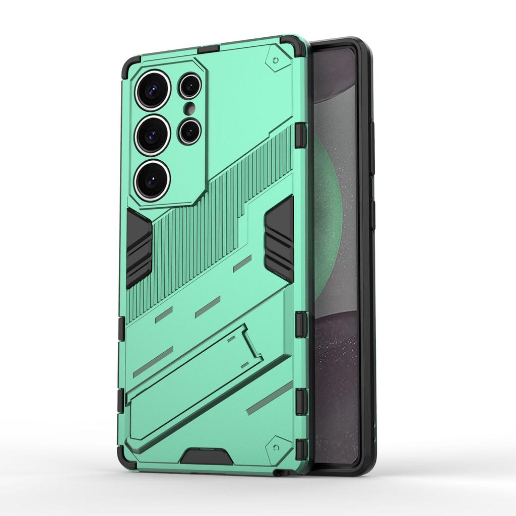 Suitable for Samsung S25Ultra Punk Anti Drop Phone Case and Samsung S25 Edge Multi Functional Stand Protective Case