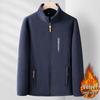 Men's Plush Fleece Stand-Up Collar Sweatshirt: Thickened, Loose-Fit, Plus Size for Autumn/Winter Outdoor Casual Wear