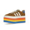 Adidas Gazelle Original GG Multicolor Platform (Womens) Women Sneakers Beige Brown 707873-UWV20-7163