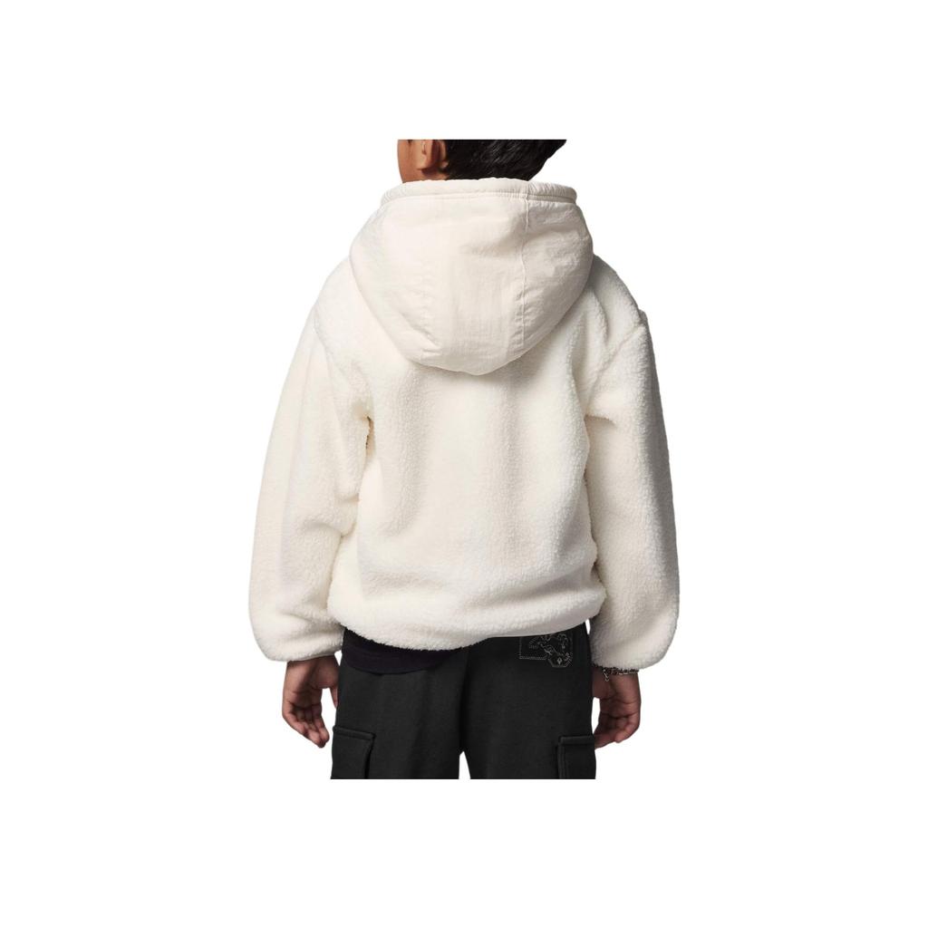 Jordan Logo Bestickter Pullover Hoodie Kinder Hoodies Elfenbein FJ5066-110