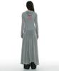 Partimento Woman Sheer Layered Hoodie Flare Dress_Melange