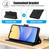 For Samsung Galaxy A57 5G Case PU Leather Stand View Phone Wallet Cover with Hand Strap