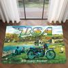 Retro BSA MV AGUSTA MOTORCYCLE Rug,,living Room Rug,bedroom Rug,sofa Area Rugs,GAMER Computer Chair Floormat