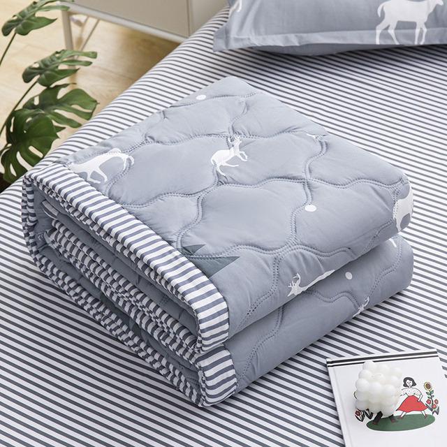 Trapunte estive stampate trapuntate Queen, trapunta morbida per bambini, trapunta singola e doppia, lavaggio meccanico, per adulti, 150x200
