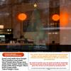 Weihnachts-Einkaufszentrum Fenster Glastür Atmosphäre Dekoration Weihnachtsbaum Statische Aufkleber