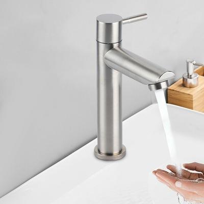 Faucet Basin Counter Family Hotel Kitchen Replacement Silver