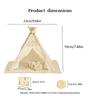 1/12 Doll House Minature Tent Easy Assembly Design Safe Cotton Polyester Playtent For Children Pretend Play Activity