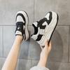 Spring new inner heightening women's shoes muffin sole small sports shoes lace up little white shoes women's thick sole