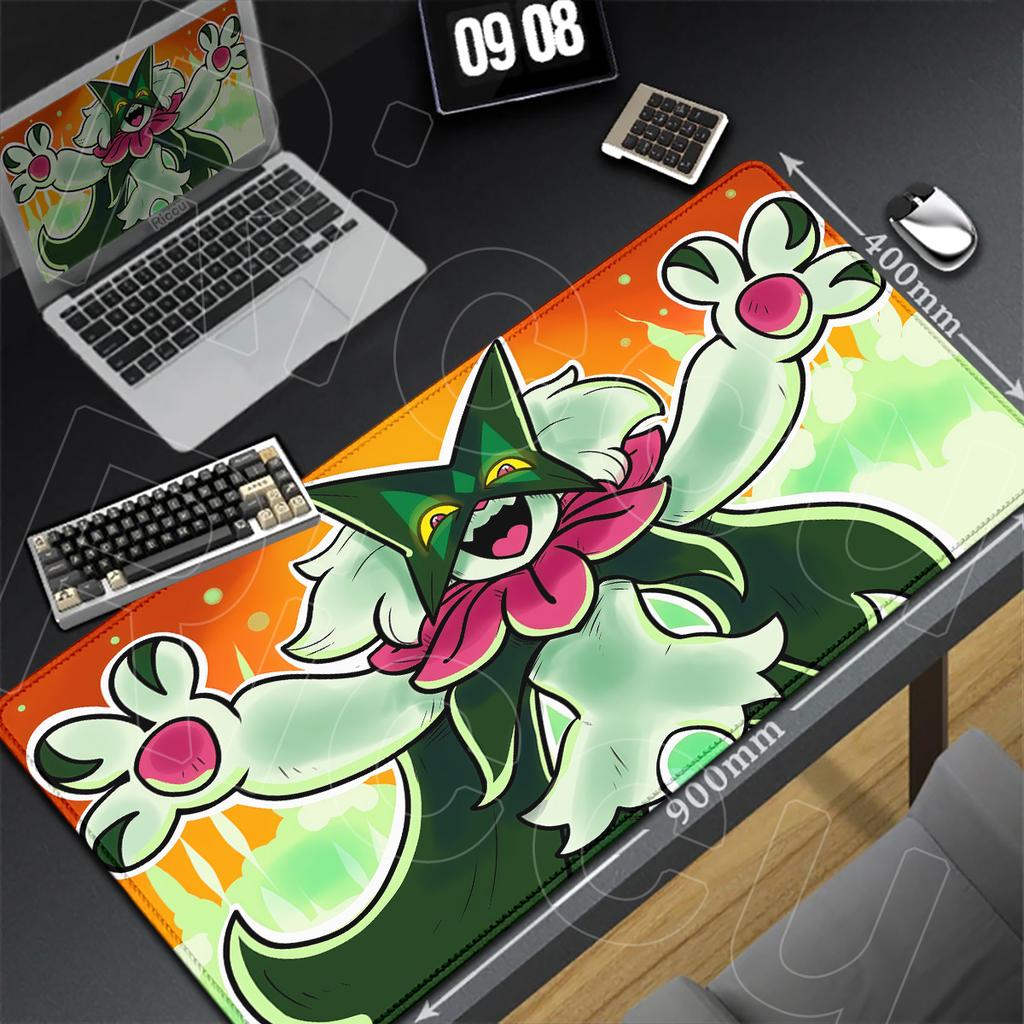 Large Locking Edge Extended Desktop Keyboard Mats Anime Cute Meowscarada Mouse Pad Xxl Gaming Office Speed Rubber Carpet