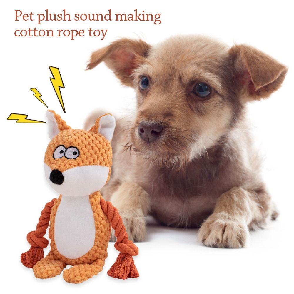 Plush Puppy Chew Toy Creative Squeaky Plush Dog Toys Funny Training Dog Accessories Dog