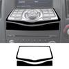 2Pcs Glossy Piano Black Navigation System Control Cover Trim For Nissan 370Z