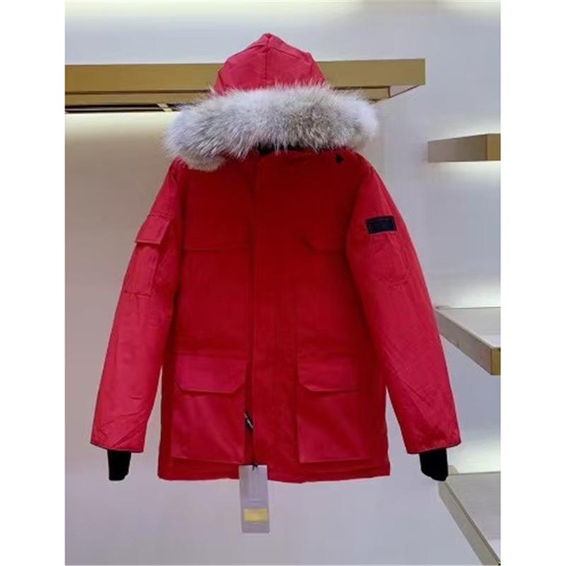 High Version New Goose Down Jacket Expedition Men and Women Canada Thickened Jacket Wolf Hair