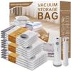 15Pack Vacuum Bags for Travel with Rechargeable Air Pump, Carry-on Compression for Suitcase and Luggage , Space Saver