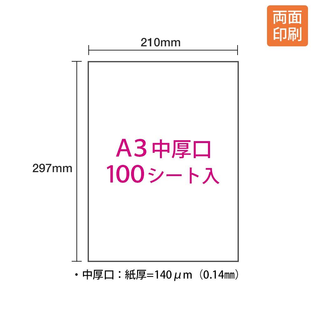 Plus Color Laser Paper, Double-Sided Semi-Gloss, A3, Medium Weight, 100 Sheets, 56-278