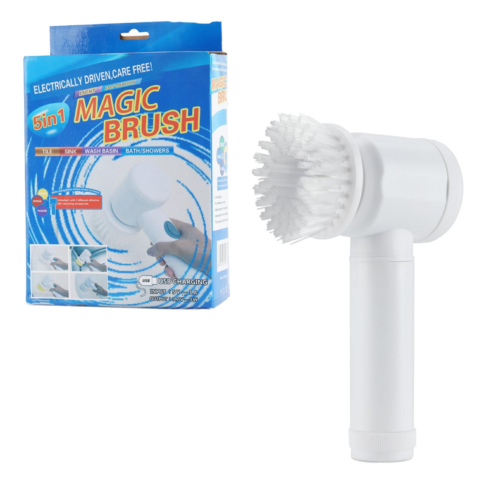 Hot Sale Handheld Rechargeable Electric Cleaning Brush Wireless for Kitchen Bathroom Toilet Electric Spin Scrubber L белый