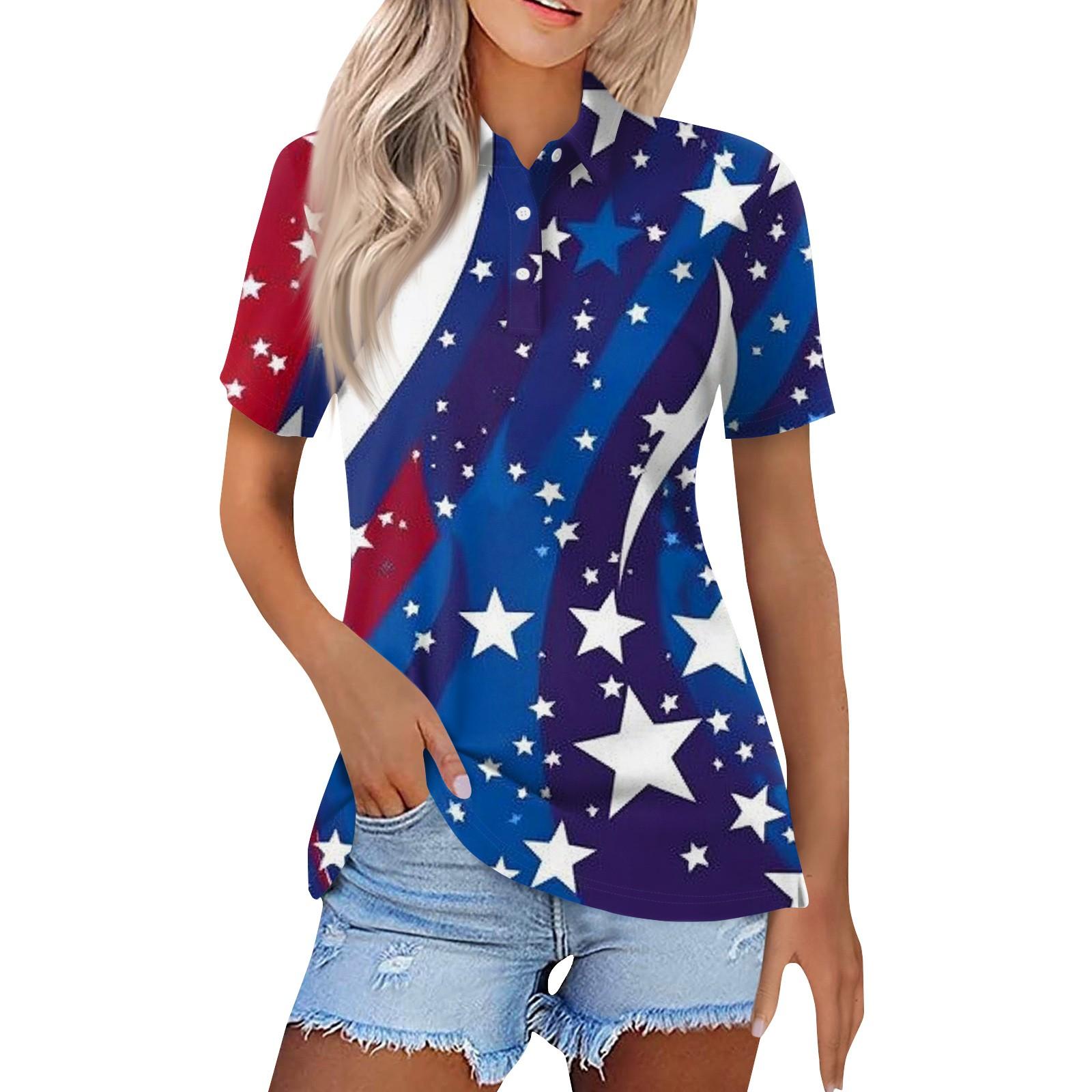 

Женская модная повседневная рубашка с отворотом и коротким рукавом с принтом, женские топы на пуговицах XXL