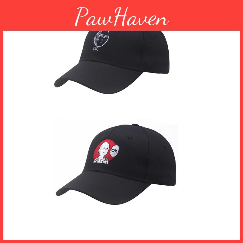 Saitama Dad Hat Japanese One-punch Man Baseball Cap With 100% Cotton Embroidery