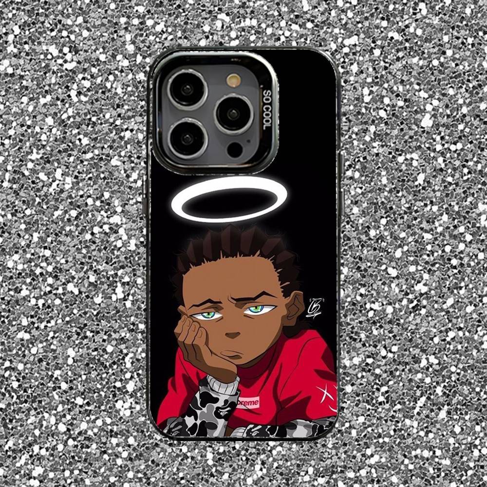 Riley Freeman Boondocks Phone Case For iPhone 16,15,14,13,12,11,Pro,XS,Max,Plus,Mini,SE Black Candy Matte Shockproof Cover