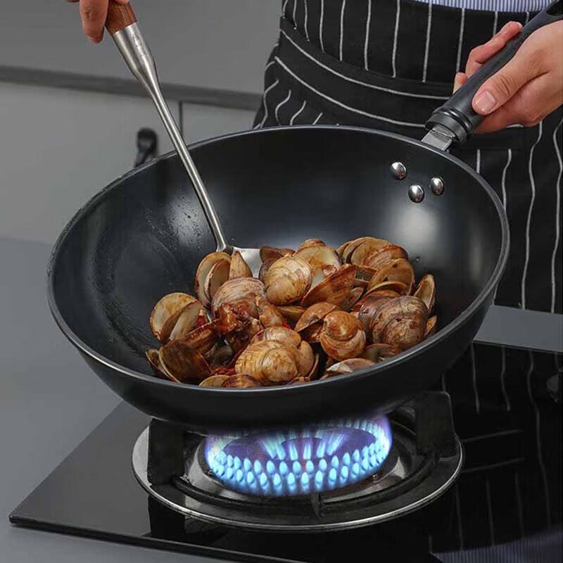 Zhang Xiaoquan 32cm Black Gold Iron Wok