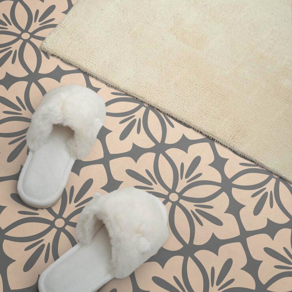 Paczka Kafelków Pcv Z Dekorem Do Kuchni Lub Łazienki Kwiatowy Wzór Z Detalami 20X20X20 Cm