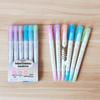 6-farbige doppelseitige Stickmarker-Stifte für Schüler und Planer