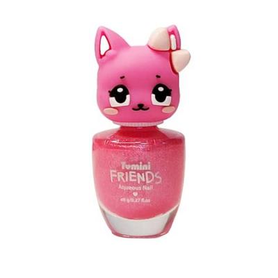 TOMINI FRIENDS WATER BASED NAILPOLISH (twinkle Pink-cat)