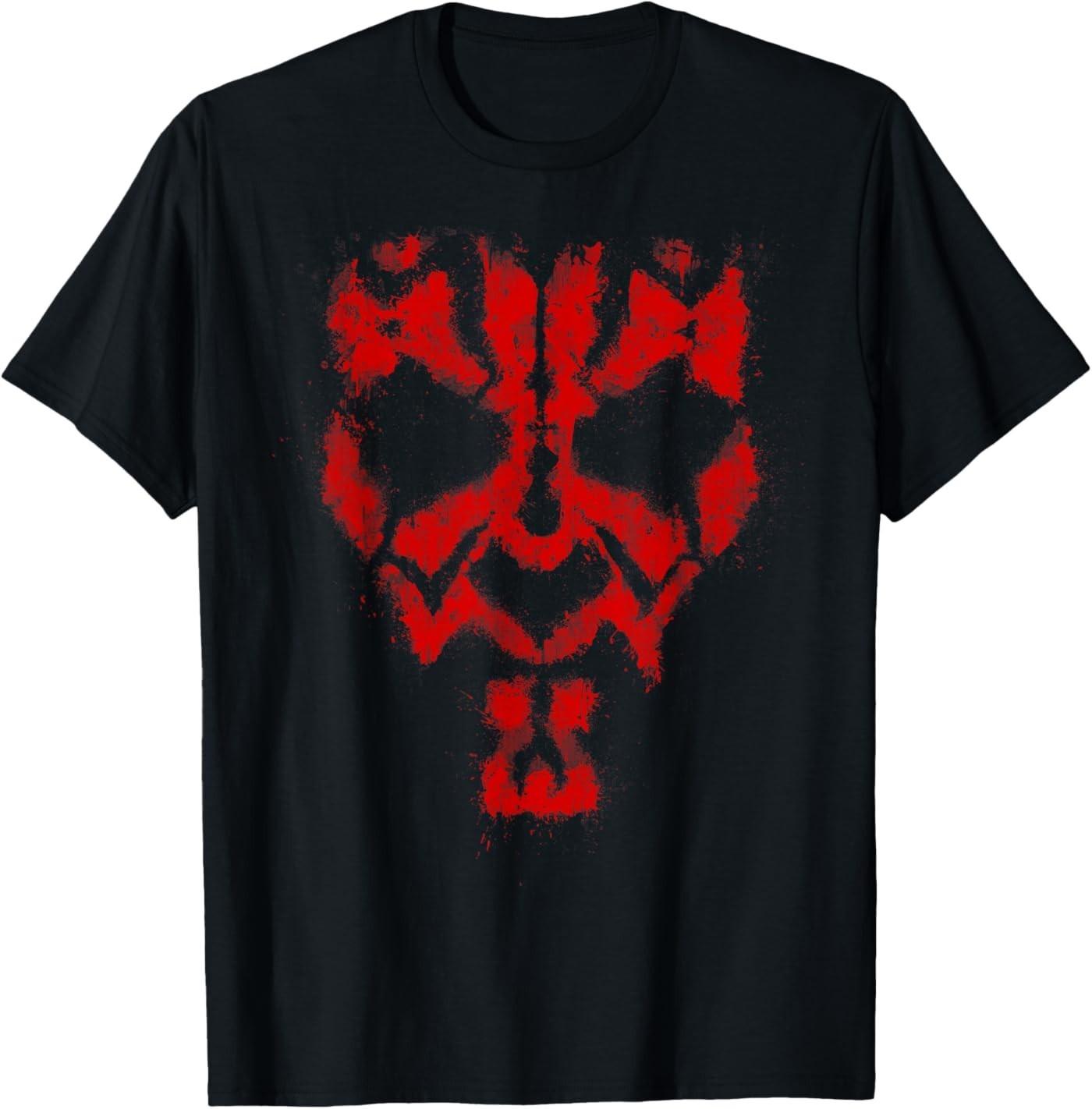 Darth Maul Spray Paint Face T-Shirt S разноцветный