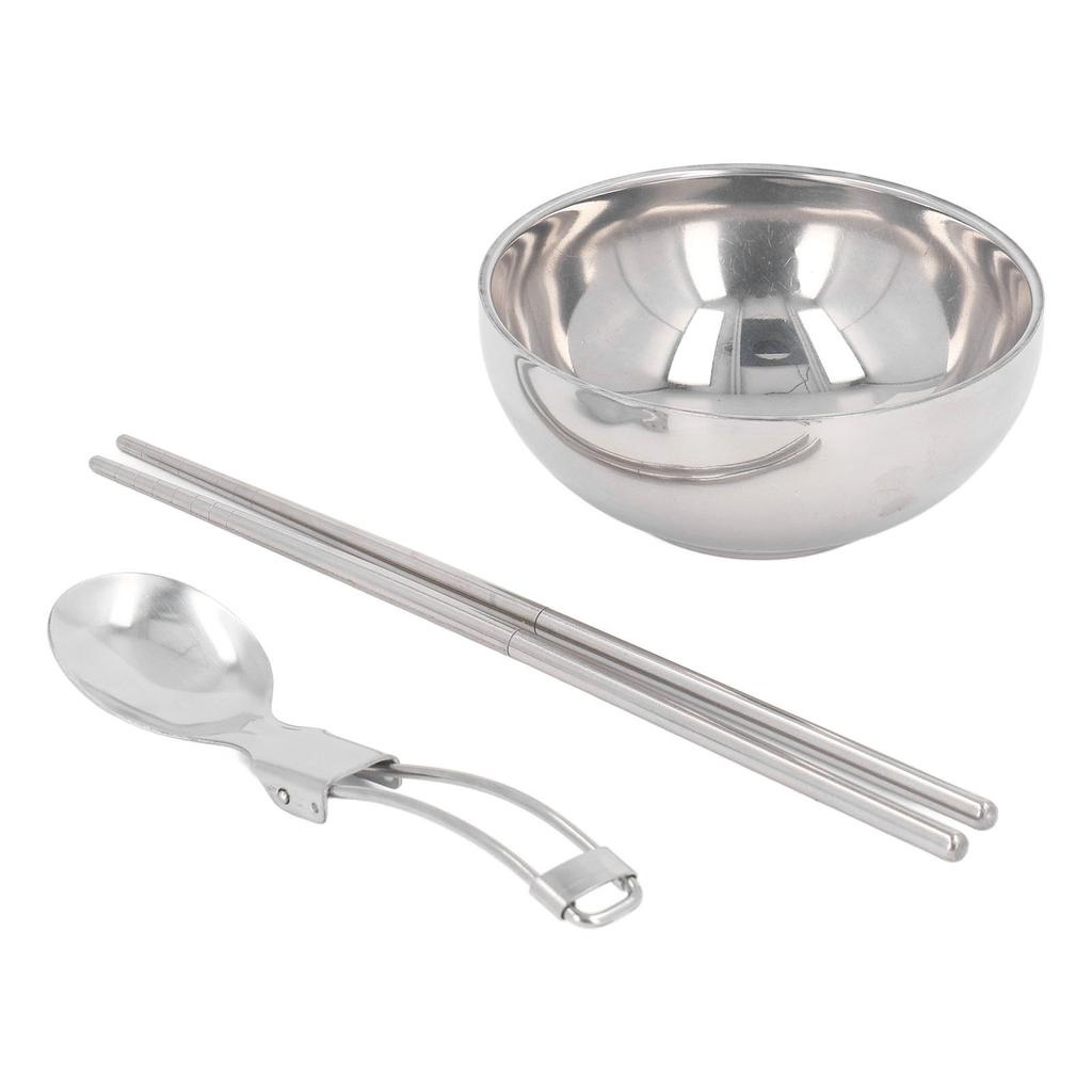 Single Cutlery Set Resuable Portable Stainless Steel Cutlery Set for Travel Picnic Camping Or Office Daily Use