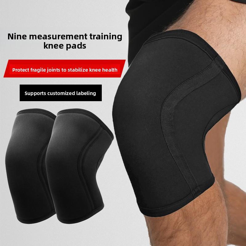 

7Mm Diving Material Pressurized Knee Silicone Anti-skid, Protective Weightlifting Knee Pads Squat Fitness Strength Training XL code, single