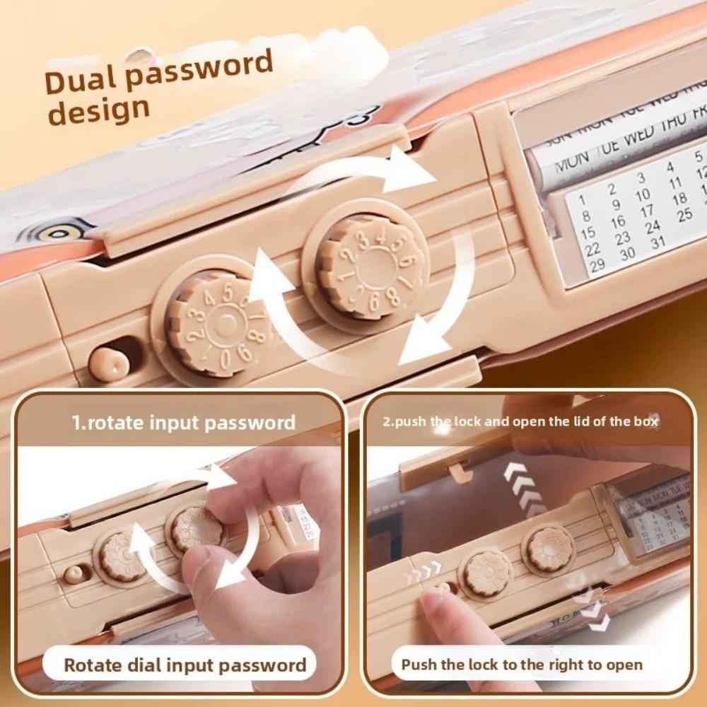 Multifunctional Capybara Pencil Case Cartoon Double Layer Pen Box  Students