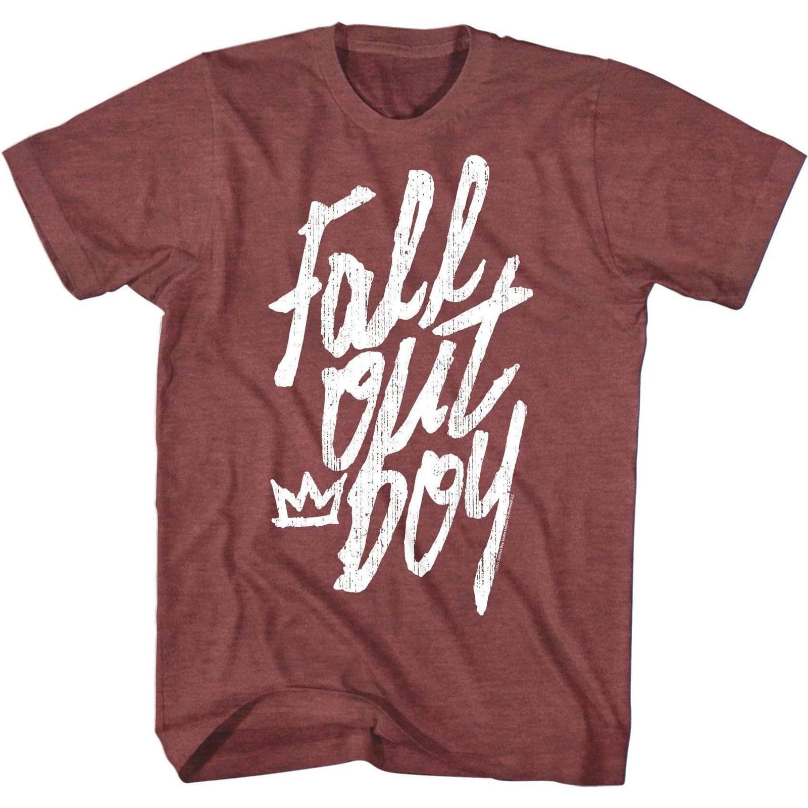 Fall Out Boy Crown Logo Men s T Shirt 4XL