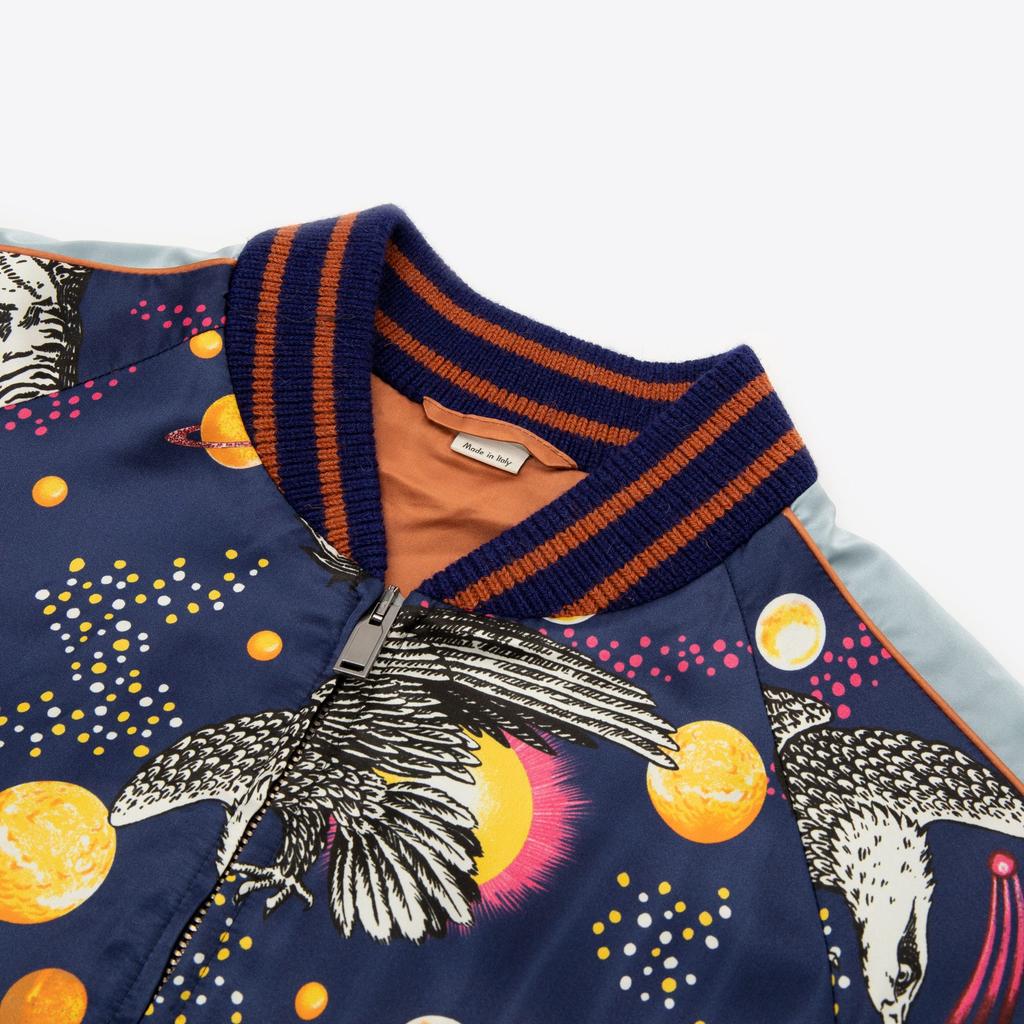GUCCI Space Animals Silk Bomber Jacket 473303-Z451F-4921
