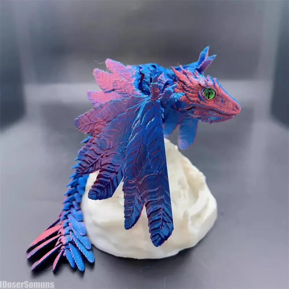 3D-Druck Archaeopteryx Fliegender Drache Modell Beweglich Mehrgelenkig Dekoration Kinder Spielzeug Dekor Figuren für Jungen Mann Frau Geschenk