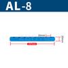 20x20mm WxH With SML Fittings 1/4" BSP Female 2 Rows X 2 3 4 5 6 8 Ways Solid Aluminum Pneumatic Air Manifold Block Splitter
