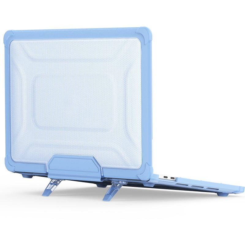Transparent Matte PC Laptop Case MacBook Air 13 Pro With Anti-Slip Stand Shockproof Protection Heat Dissipation