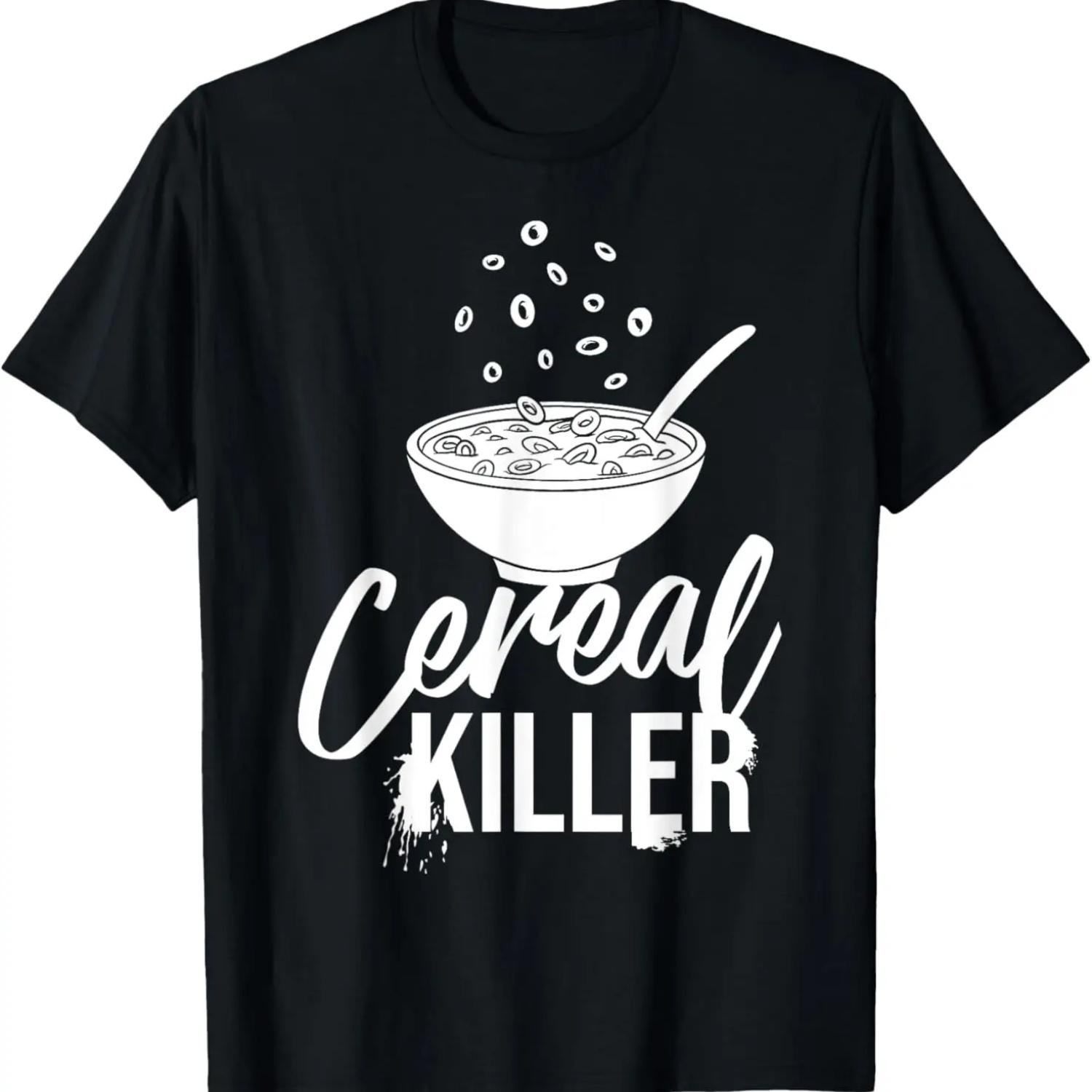 Cereal Killer Gift Bowl Box Breakfast T-Shirt S