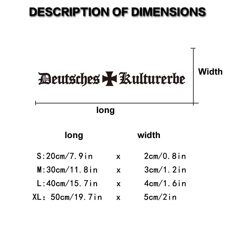 German culture car modification stickers, decorative car windows and rear windows, fun waterproof stickers