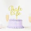 Silvery Glitter 'Bride To Be' Cake Topper - Perfect For Bridal Showers, Engagements & Bachelorette Parties