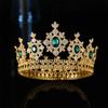 Luxury Vintage Tiara Crowns Sparkling Crystal Rhinestone Crown  Queens King