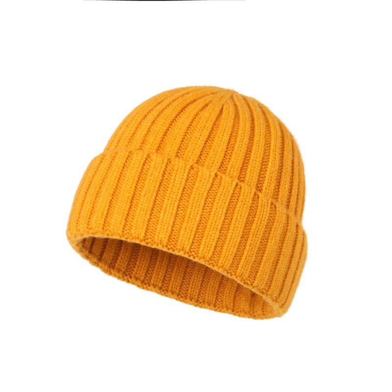 Winter Rabbit Down Core Knitted Hat for Women - Windproof, Warm, Breathable, with Large Brim - Perfect for Students and Couples